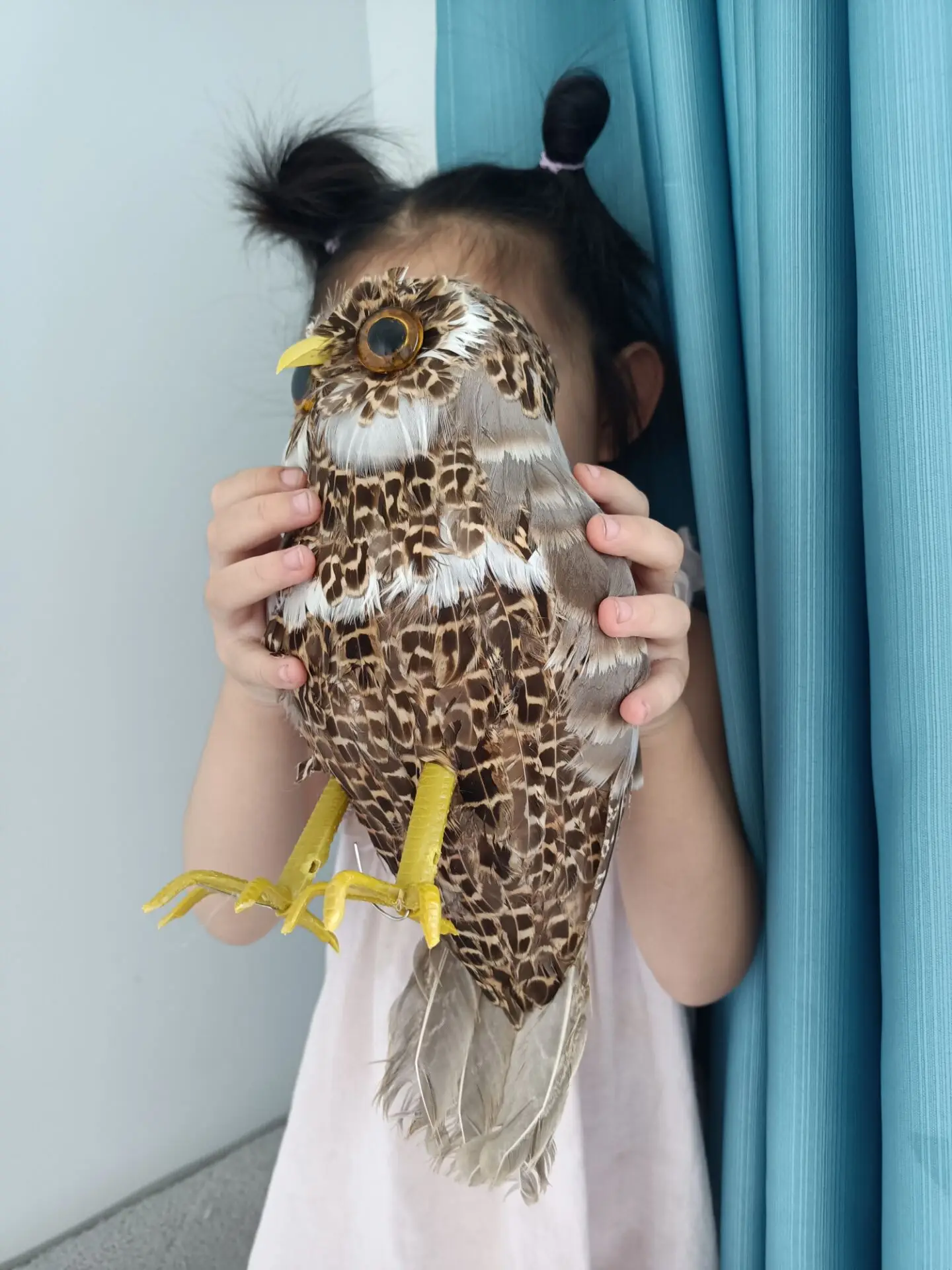 creative real life foam&feather brown owl model bird garden decoration gift about 30cm d0268