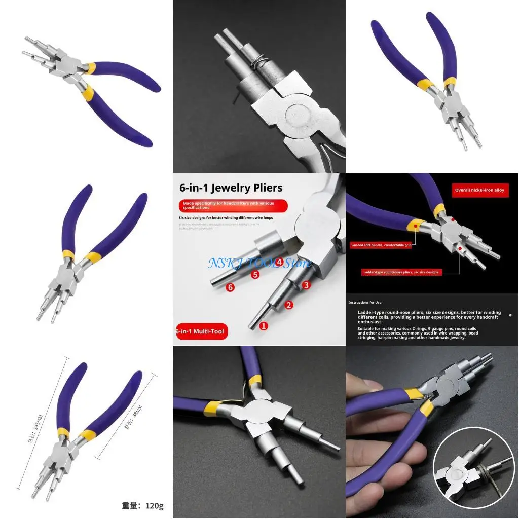 

L8RC Multifunctional Six Step Pliers with Iron Alloy Construction Produced for Fatigue Resistant Operation in Various Tasks