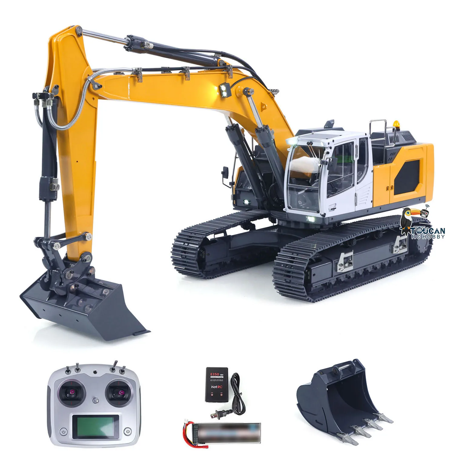 US SALE Hydraulic RC Excavator RTR 1/14 for 945 Remote Control Trucks Construction Vehicle Model Toys