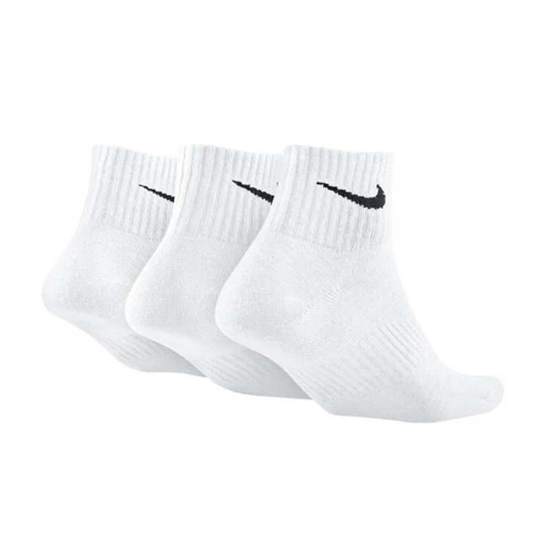 Original Nike Lightweight Unisex Sports Socks Men\'s and Women\'s 3 Pairs Casual Breathable Tube White Short Socks M L XL SX4706