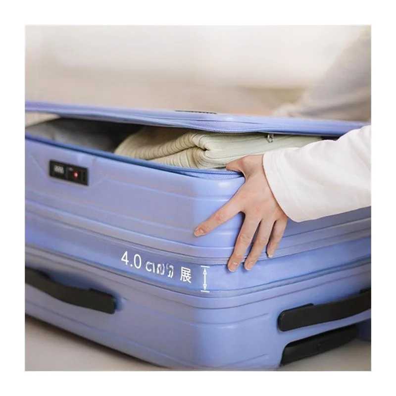 Wysokiej jakości mała walizka podróżna z bocznym otwieraniem, wielofunkcyjna, rozszerzalna torba podręczna z zamkiem szyfrowym dla kobiet.