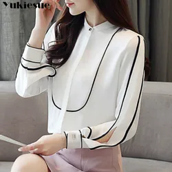 long sleeve OL office summer women's shirt blouse for women blusas womens tops and blouses chiffon shirts ladie's top