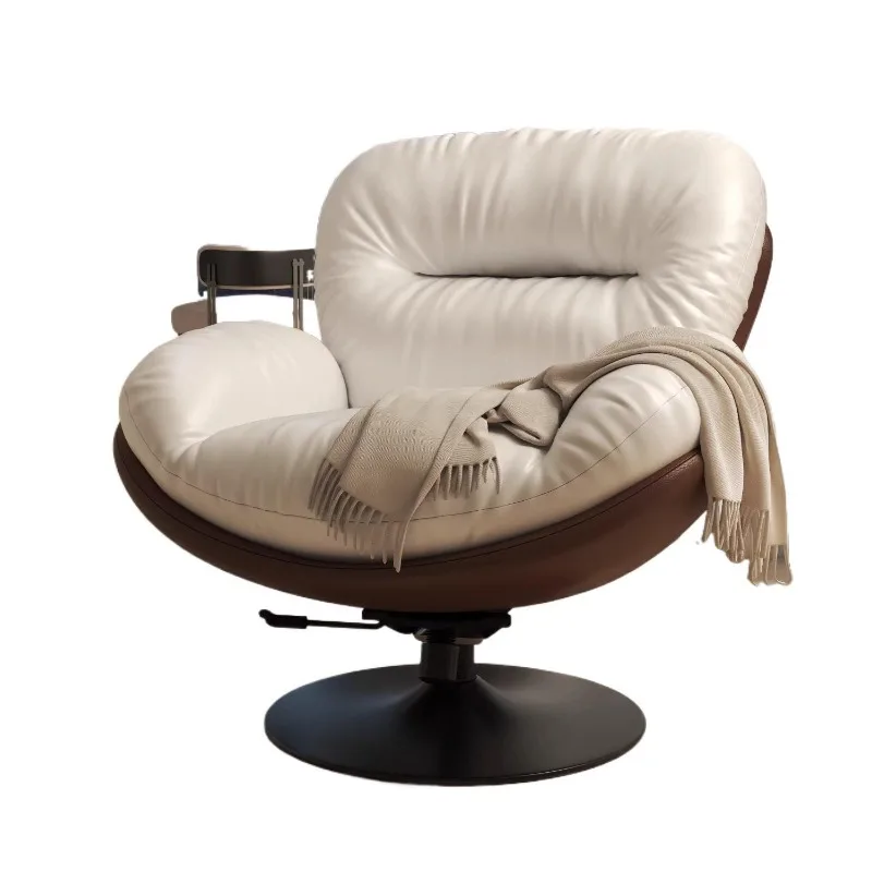 

Rotatable eggshell lazy sofa single leisure balcony recliner home living room