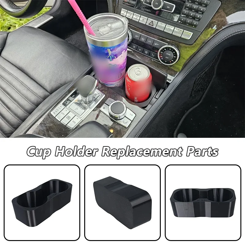 Cup Holder Replacement For Mercedes Benz SL550 2013-2016 Direct Insert Design Interior Center Console Drink Storage Organizer