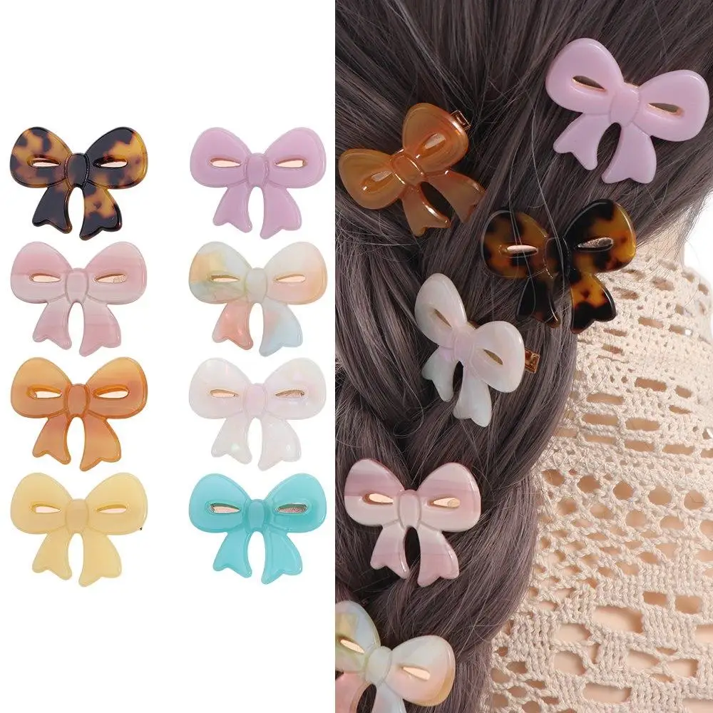 

Acetate Acetic Acid Duckbill Clip Creative Bowknot Korean Style Bow Hairpin Headwear Small Hair Clip Bow Duckbill Clip Female