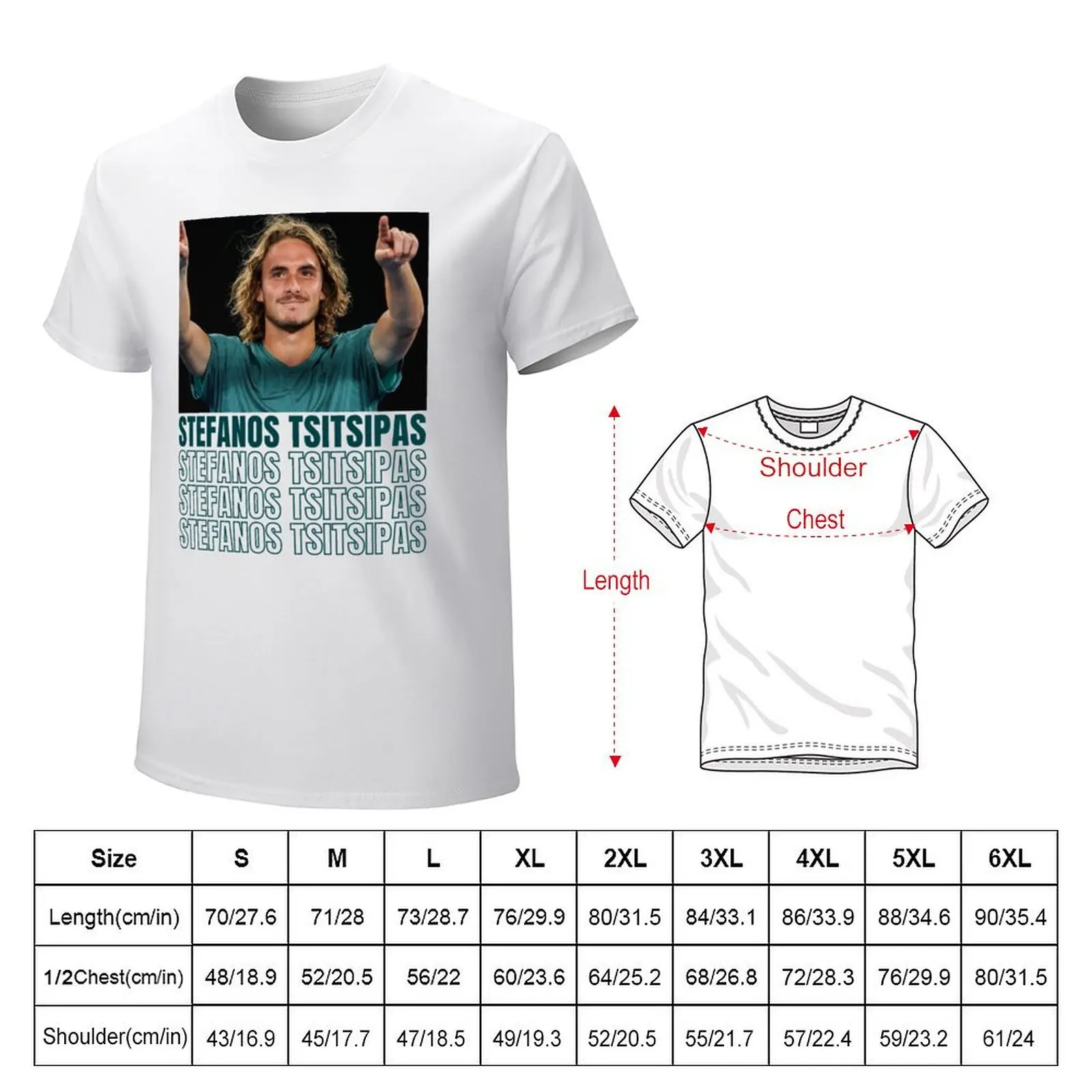 Stefanos Tsitsipas (5) T-shirt korean fashion shirts graphic tees t shirts for men graphic