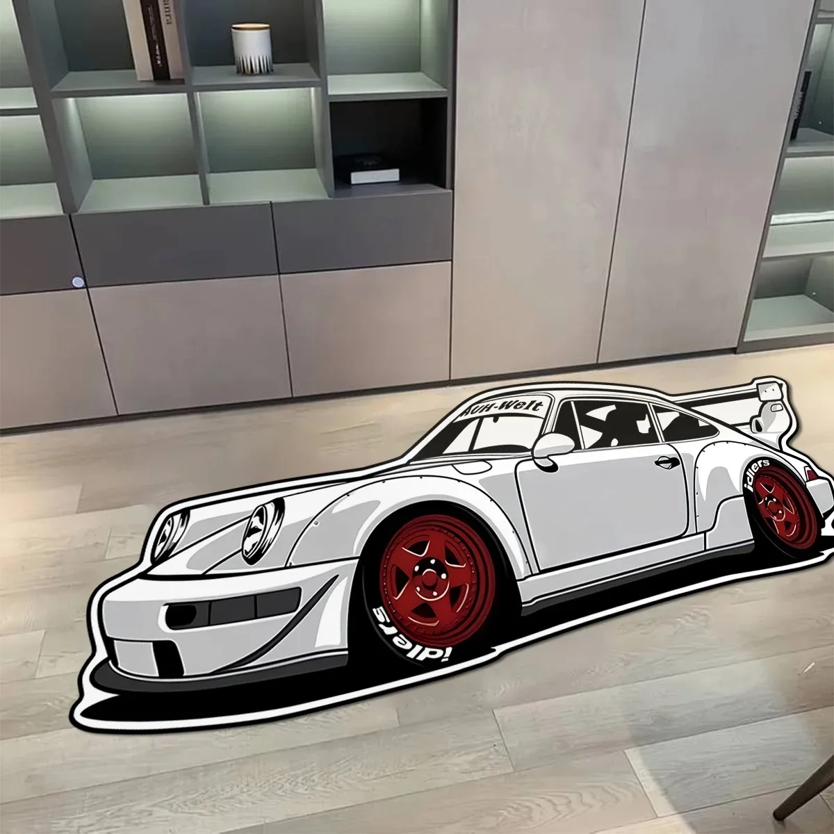 Bedroom Carpet Non-slip Soft Comfortable Floor Mat Racing Cool Pattern Irregular Rug Sofa Living Room Home Decoration Mats 침실 카펫
