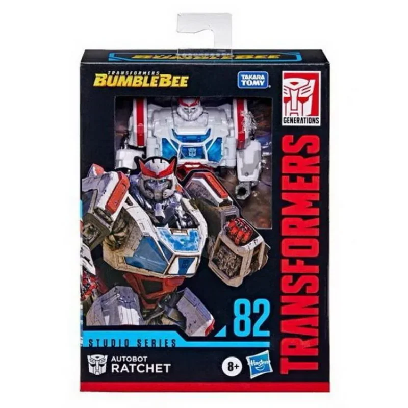 Takara Tomy Original Hasbro Transformers Studio Series SS82 Ratchet Transformers ภาพยนตร์คลาสสิกชุดของเล่น Transformers ของเล่นของขวัญ