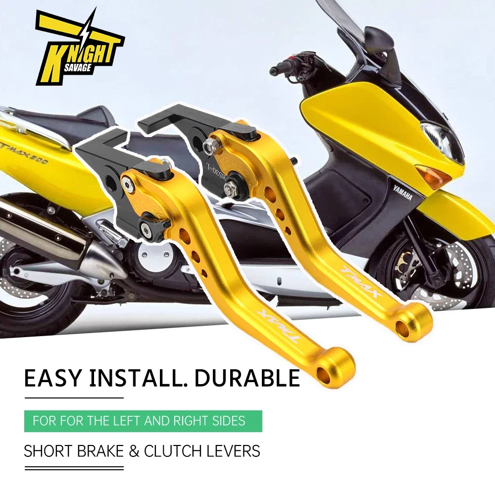 

For YAMAHA XP500 TMAX 530 560 2008-2024 Short Motorcycle Brake Levers Front Rear Replacement Handlebar Parts CNC Accessories