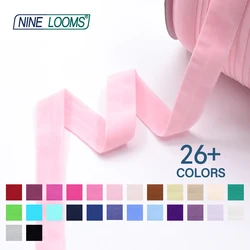 NINE LOOMS-artificiel astiques de sous-vêtements non brillants, bandes de spandex solides, garniture de couture de robe de lingerie, FOE 256, 3/4 