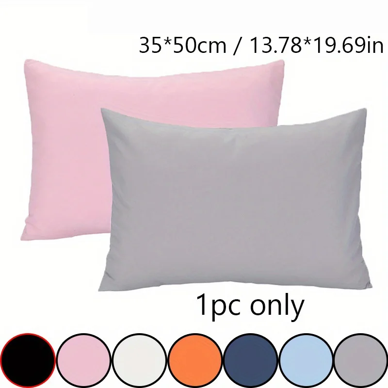 1pc 100% Brushed Pillowcases , Super Soft and Cozy, Wrinkle, Fade, Resistant with Envelope Closure Bed Pillow Cases,