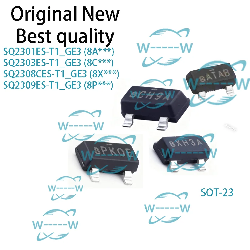 (10-50PCS)NEUE SQ2301ES-T1_GE3 8A SQ2303ES-T1_GE3 8C SQ2308CES-T1_GE3 8X SQ2309ES-T1_GE3 8P SQ2301 SQ2303 SQ2308 SQ2309 MOSFET IC