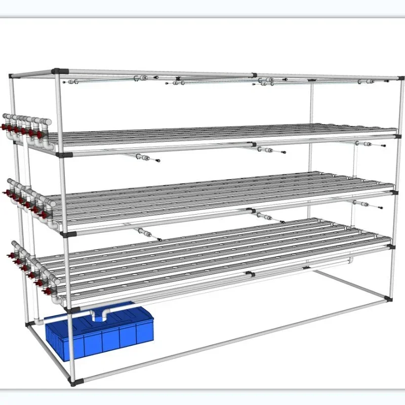 Manufacture Produce Vertical Hydroponics System Pvc Nft Channel Hydroponic Nft Agriculture Hydroponic Growing System