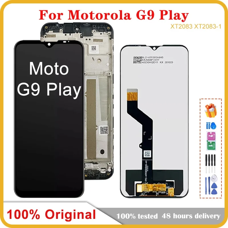 

6.5" Original LCD For Motorola Moto G9 Play LCD Display Touch Screen Digitizer Glass Assembly For Moto G9 Play Display Screen