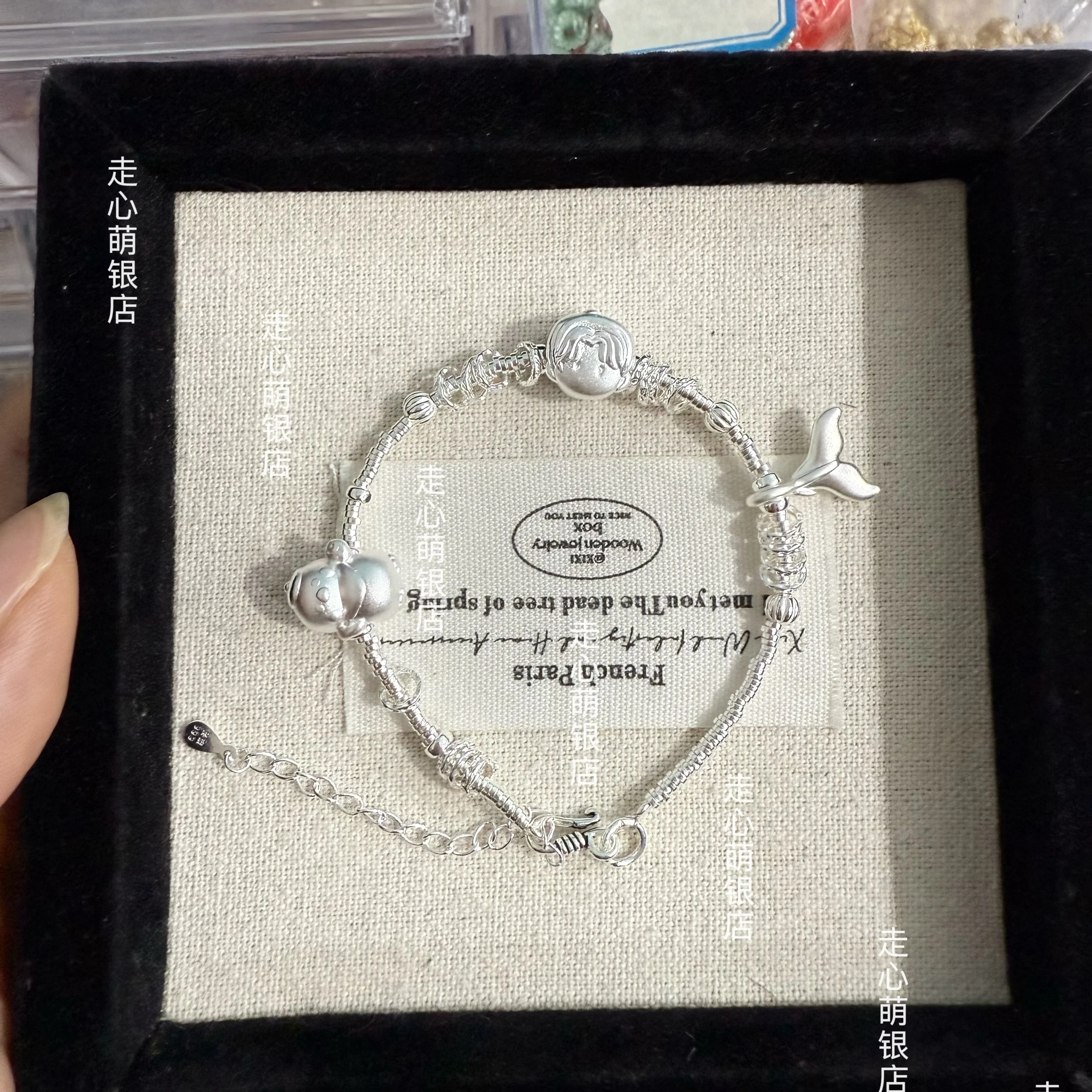 الحب والفضاء العميق S999 فضة سوار كزيفير زين رافاييل سيلوس رائعة أنيمي غرامة تأثيري مجوهرات هدية قابل للتعديل