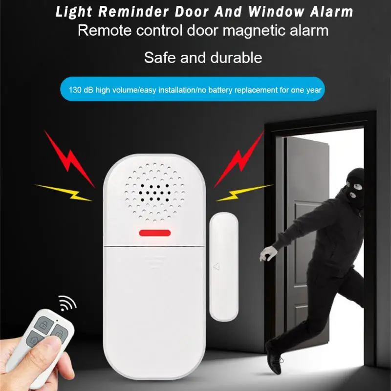 New Door Magnetic Alarm Remote Control Lighting Reminder Door And Window Alarm Home And Store Anti-Theft Alarm Police Equipment