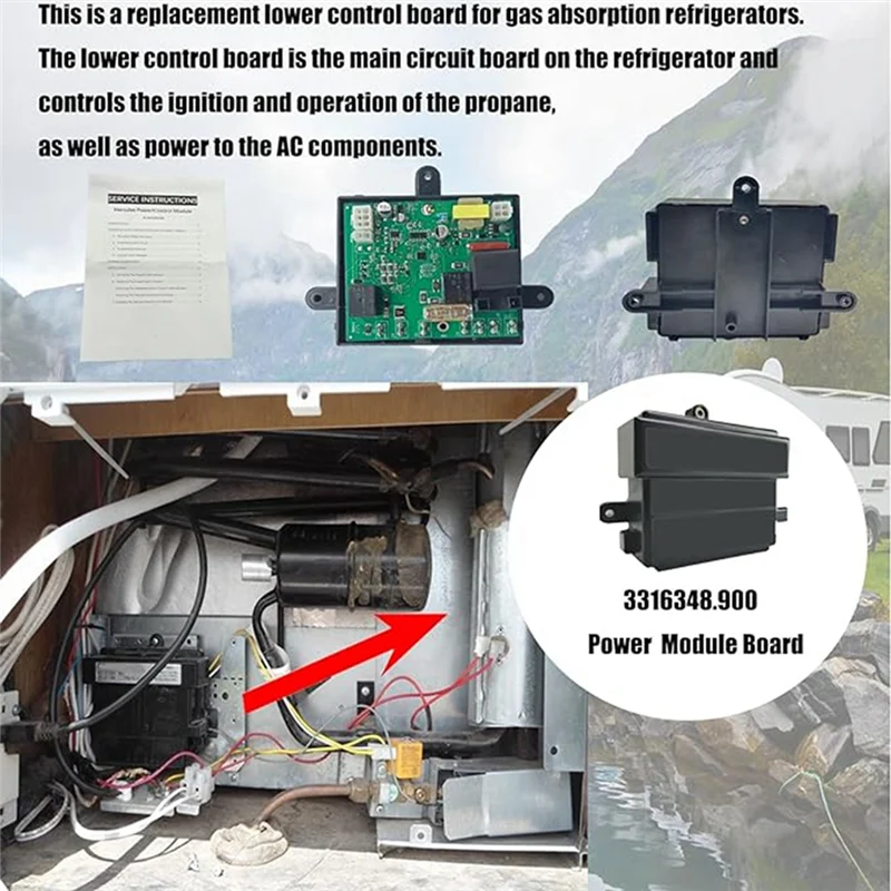 

Плата управления модулем питания караванов для Dometic RV RM2652 RM2852 DM2652 RM2551 DM3862 3316348900 Сменные аксессуары