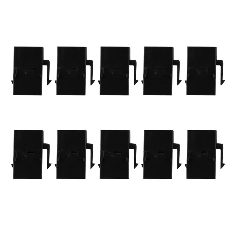 DT17 30Pcs RJ45 Connector for Keystone Jack Cat6 Extension Coupler Ethernet Network LAN Adapter Black