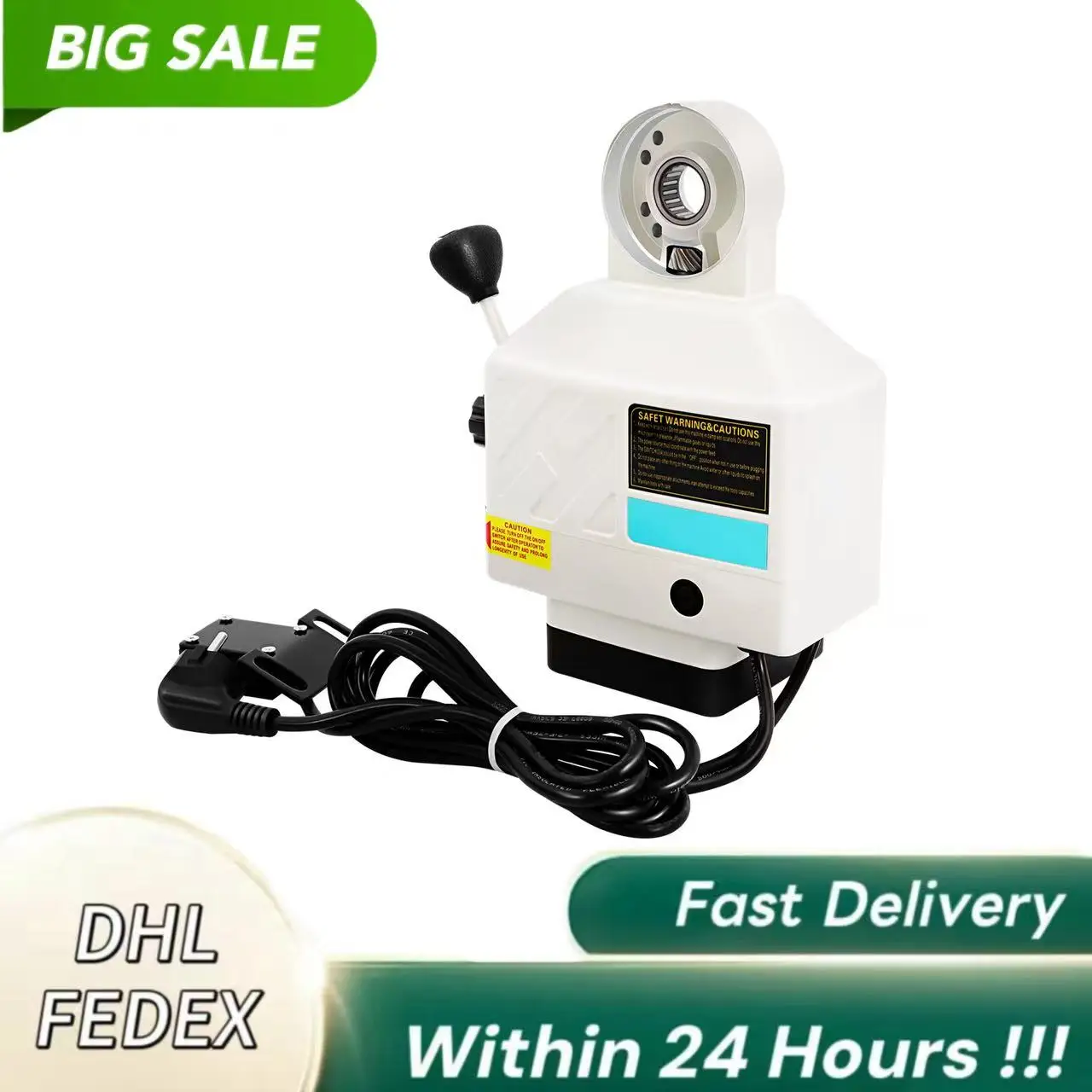 Stromversorgung für Fräsmaschine, 220 V tragbares X-Achsen-Stromversorgungs-Antriebs-Vorschub-Set mit einstellbarer Geschwindigkeit, positive und negative Kommutierung