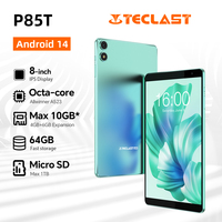 Teclast P85T Android 14 Tablet, 8 inch, Max 10GB RAM, 64GB ROM, TF up to 1TB, Allwinner A523, 8 cores, 1280x800 IPS, type C, for kids