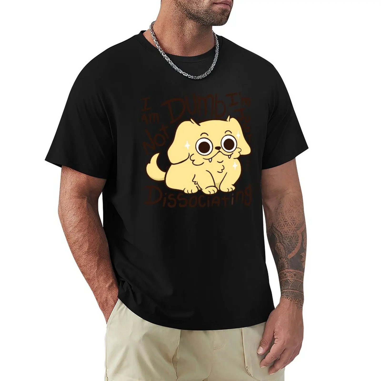 Just Dissociating T-Shirt Work Daily Short Sleeve Top