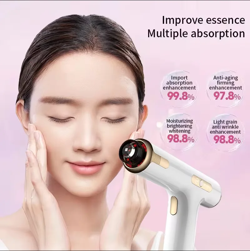 

Home-use Red and Blue Light facial Rejuvenation Device Microneedle Beauty Instrument Water Injection Device