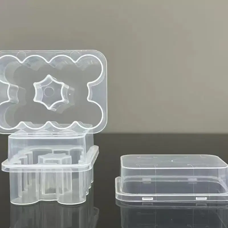 [C] 3ML Vial Storage Case Clear Microtube Storage Box Foldable Freezer Tube Box Pixelated Life Supplies Peptide Case