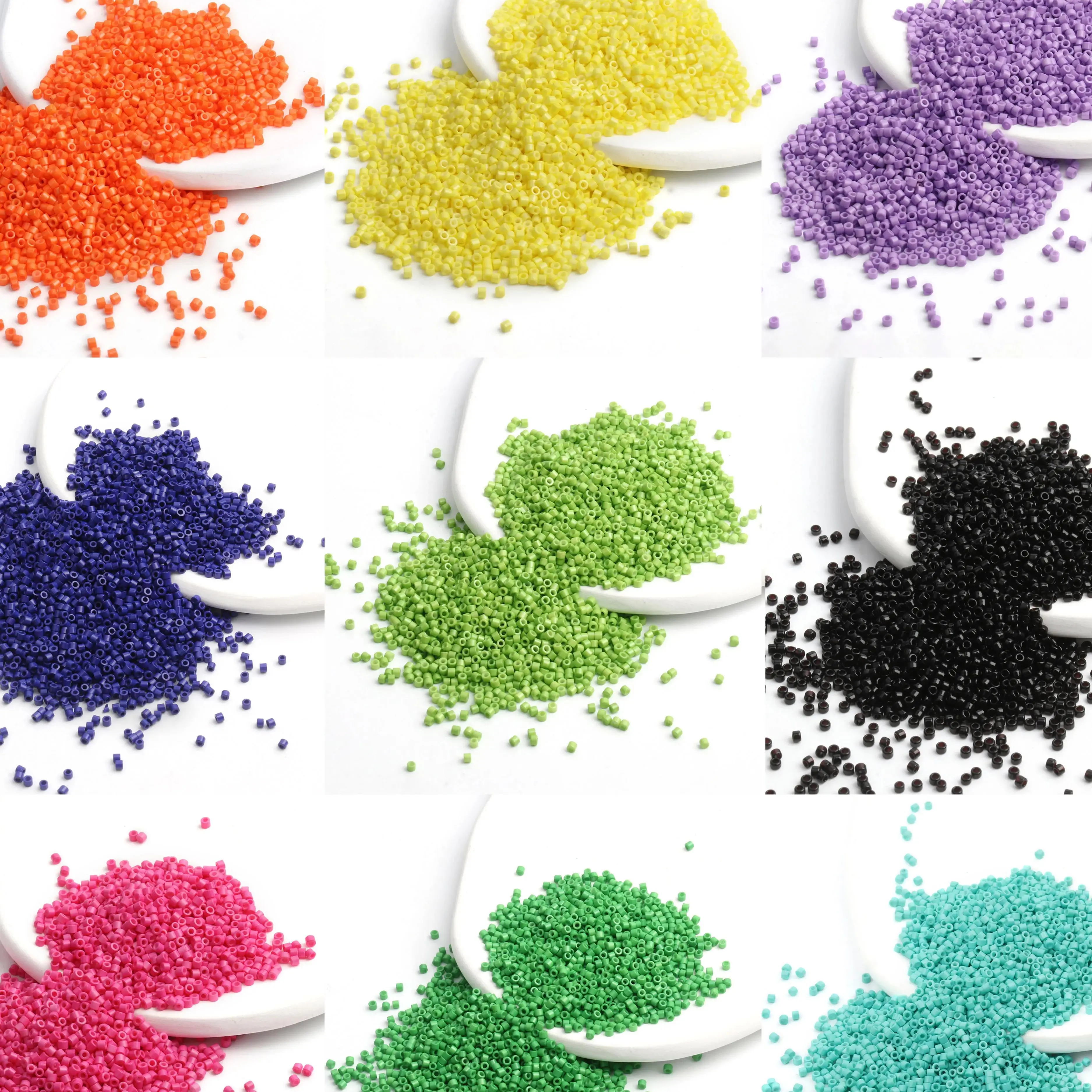 1000 pièces/boîte 2mm perles de rocaille en verre Vintage cylindrique perle en vrac pour la fabrication de bijoux bricolage cadeau Bracelets faits à la main vêtements porte-clés