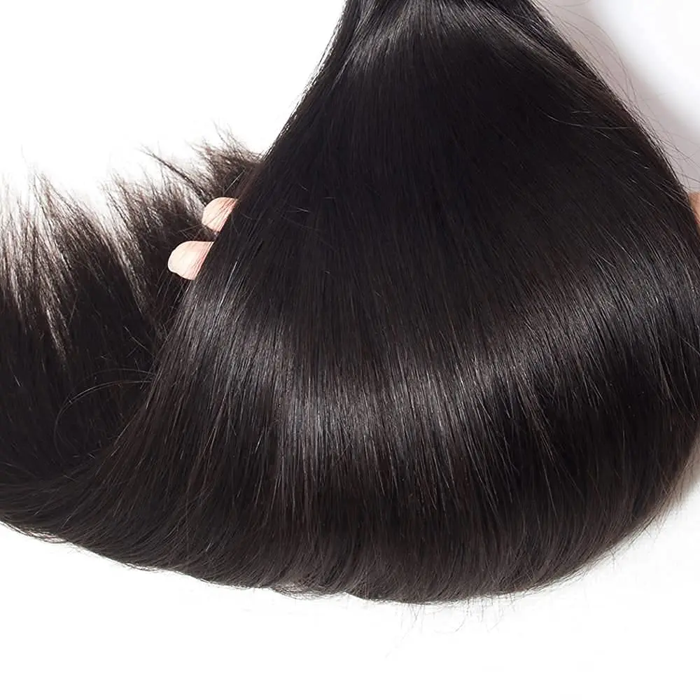 Tissage Glattes Haar Bundles 18 20 22 Zoll Natürliches Echthaar Brasilianische Webart 10A Echthaarverlängerungen Lieferung 3 Tage Frankreich – Detail 7