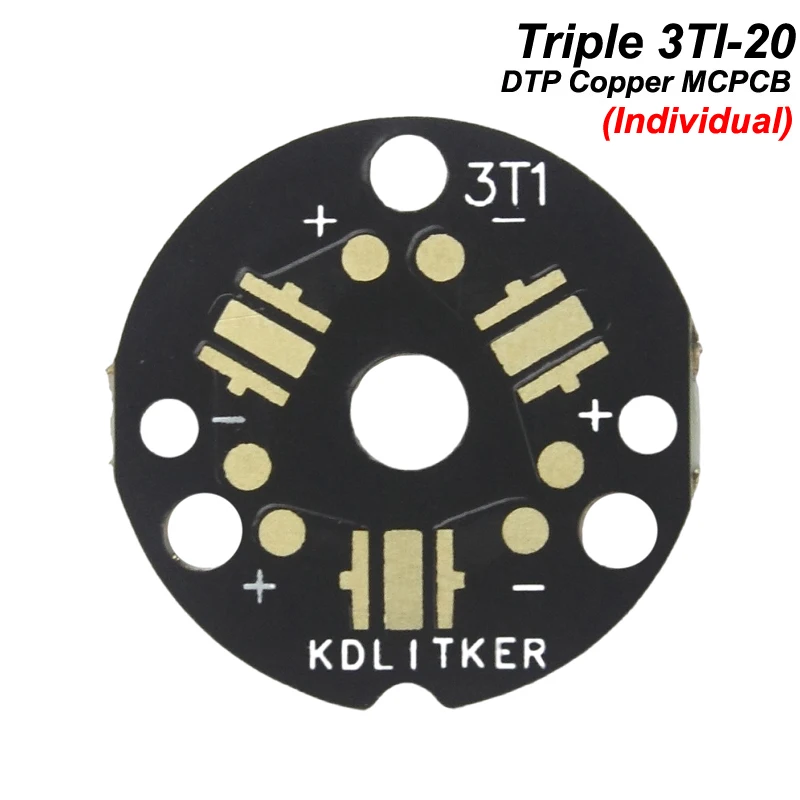 

KDLitker 3TI-20 Triple DTP Copper MCPCB for 3535 LED (Individual)