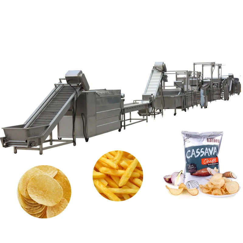 

Supply automatic quick-frozen French fries assembly line, potato chips processing equipment