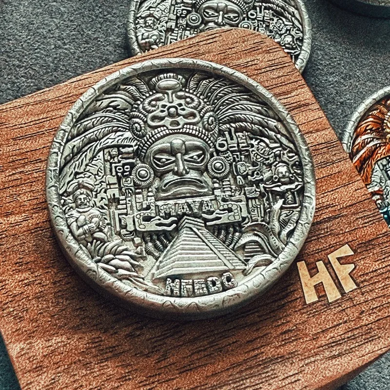 HF EDC MAYA RELIC Fidget Spinner Metal Fidget Toys