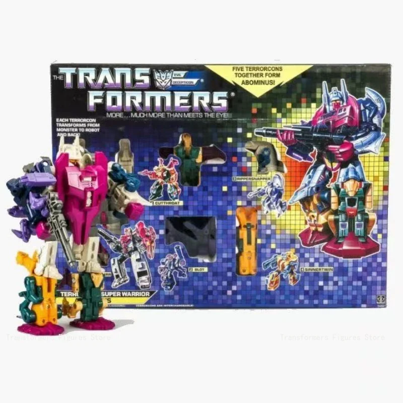 

Anime Transformer G1 Terrorcons Abominus Combiner Action Figure Set 5-in-1 Decepticon Collectible Model Toys Full Set Robot Gift