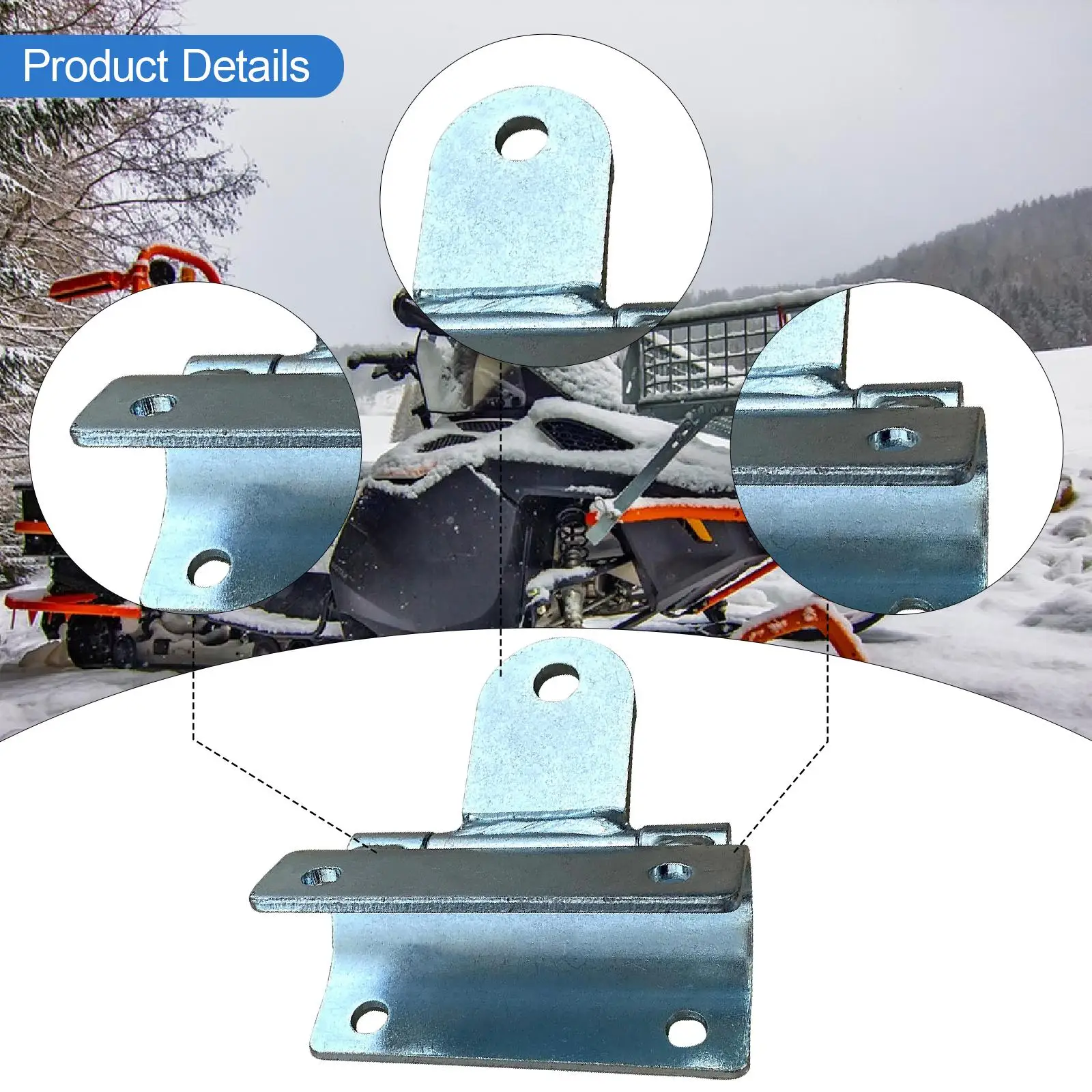 ملحقات وصلة ممتص الصدمات على الجليد جزء إصلاح صيانة المعادن وصلة سحب المصد تحل محل Polaris Arctic Cat Ski-doo #5
