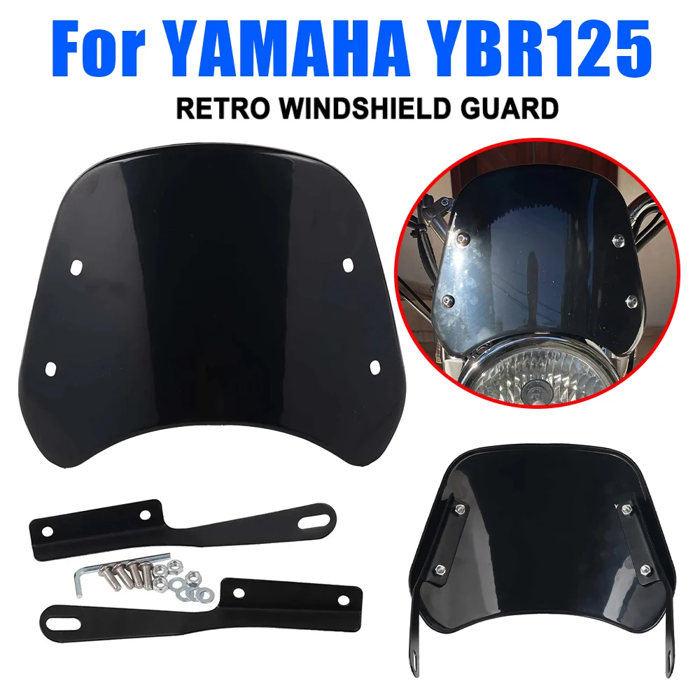 Parabrisas Retro para Yamaha, cubierta deflectora de viento, YBR125, YBR125K, YBR 125 K G, 125 K, 125cc, YBR125G