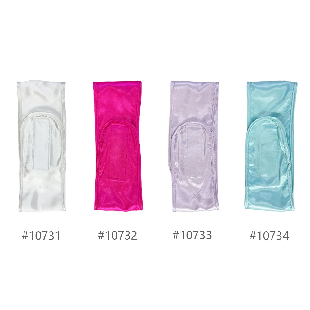Seidiges, verstellbares SPA-Stirnband für Damen, ideal zum Waschen des Gesichts, für das Baden und zum Schminken, weiches Handtuch-Stirnband, Haaraccessoire. – Detail 1