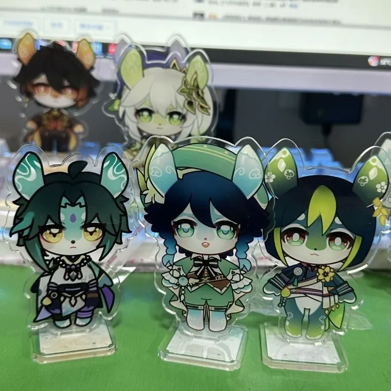 Genshin Impact Melusine Acrylic Stand Model Close-up of the Whole Body Figure KeyChain Acrylic Keychain Accessories Jewelry Gift