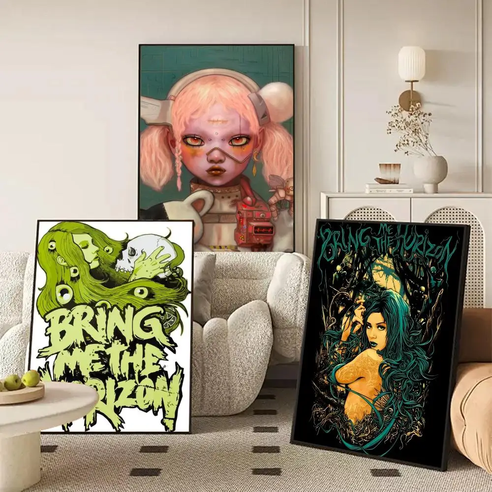 Bring M-Me The H-Horizon Poster Perfect Sticker Self Adhesive Art Designed for Home Dining Office