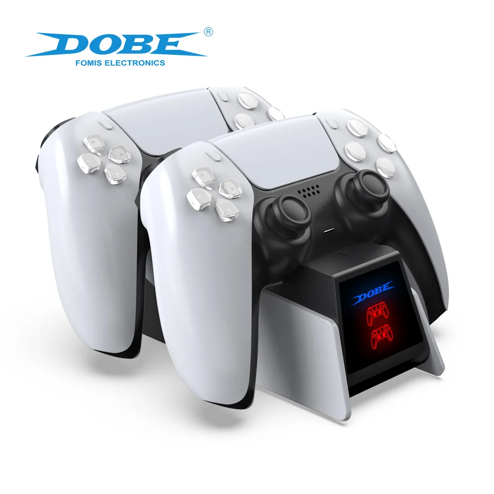 Зарядная док-станция DOBE с индикатором для PS5 DualSense светодиодный