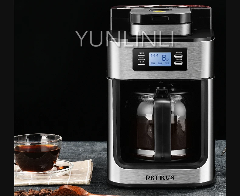 Máquina de café Moedor de feijão doméstico Máquina de fazer café