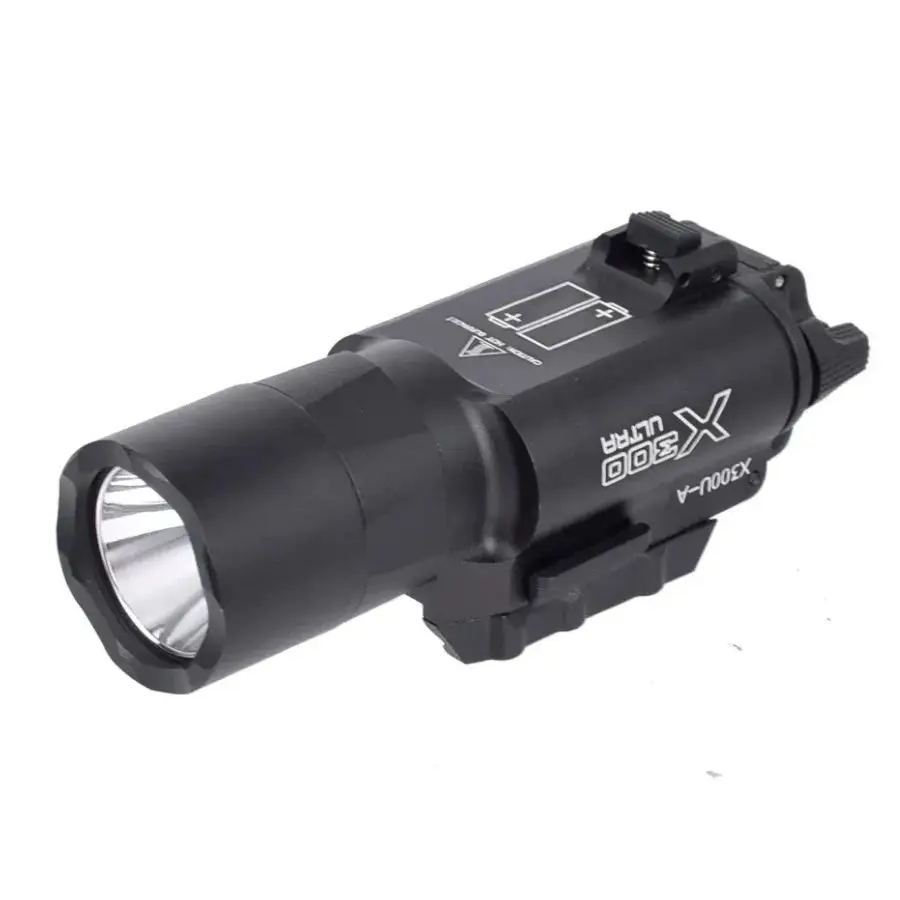 

Tactical SF X300 Ultra Pistol Gun Light X300U 500 Lumens High Output Weapon Flashlight Fit 20mm Picatinny Weaver Rail