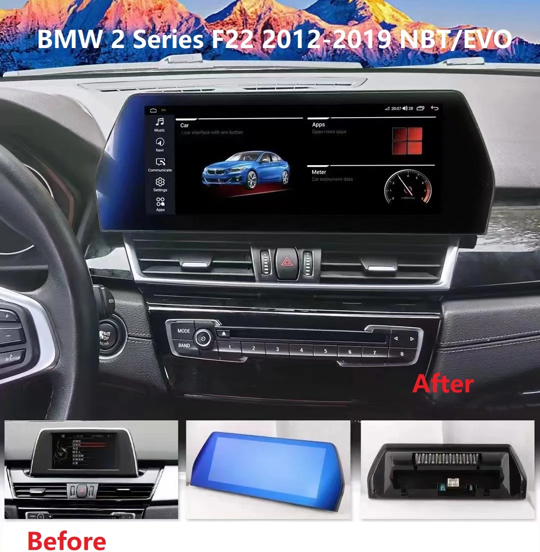

Carplay Android12 Car Multimedia Navigation Stereo Audio Radio Video Player For BMW 2 Series F22 F45 F46 F87 2012-2019 MBT/EVO
