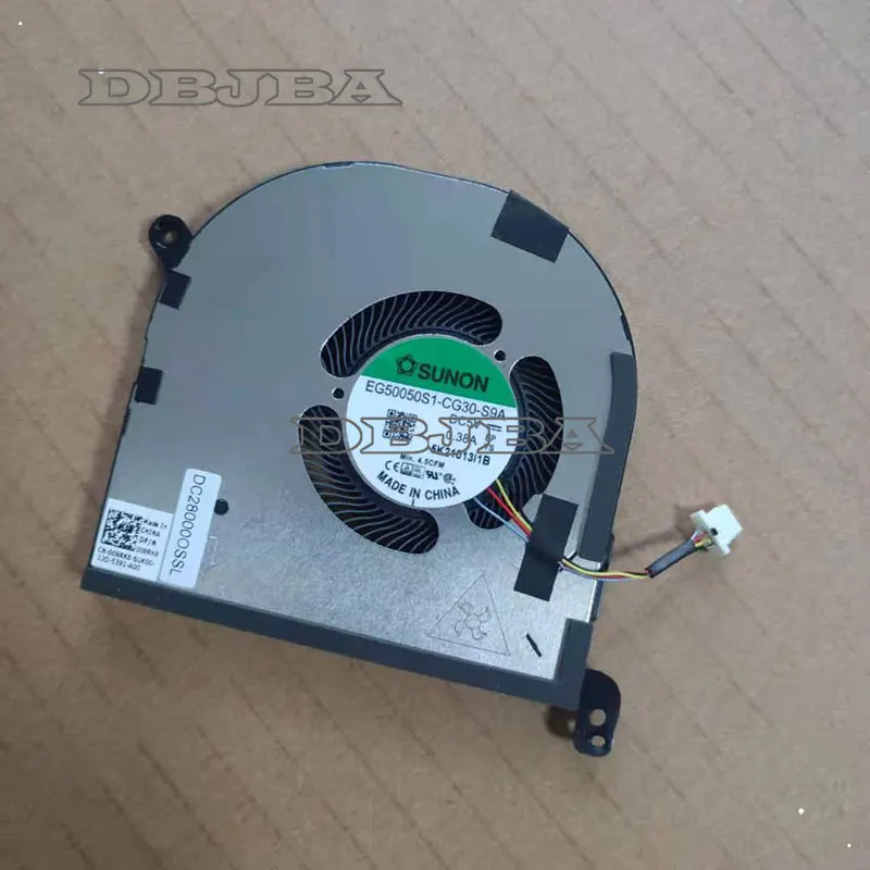 Laptop GPU Cooling Fan For DELL XPS 15 9500 P91F DC28000OSSL 009RK6 09RK6 EG50050S1-CG30-S9A DC5V 0.38A