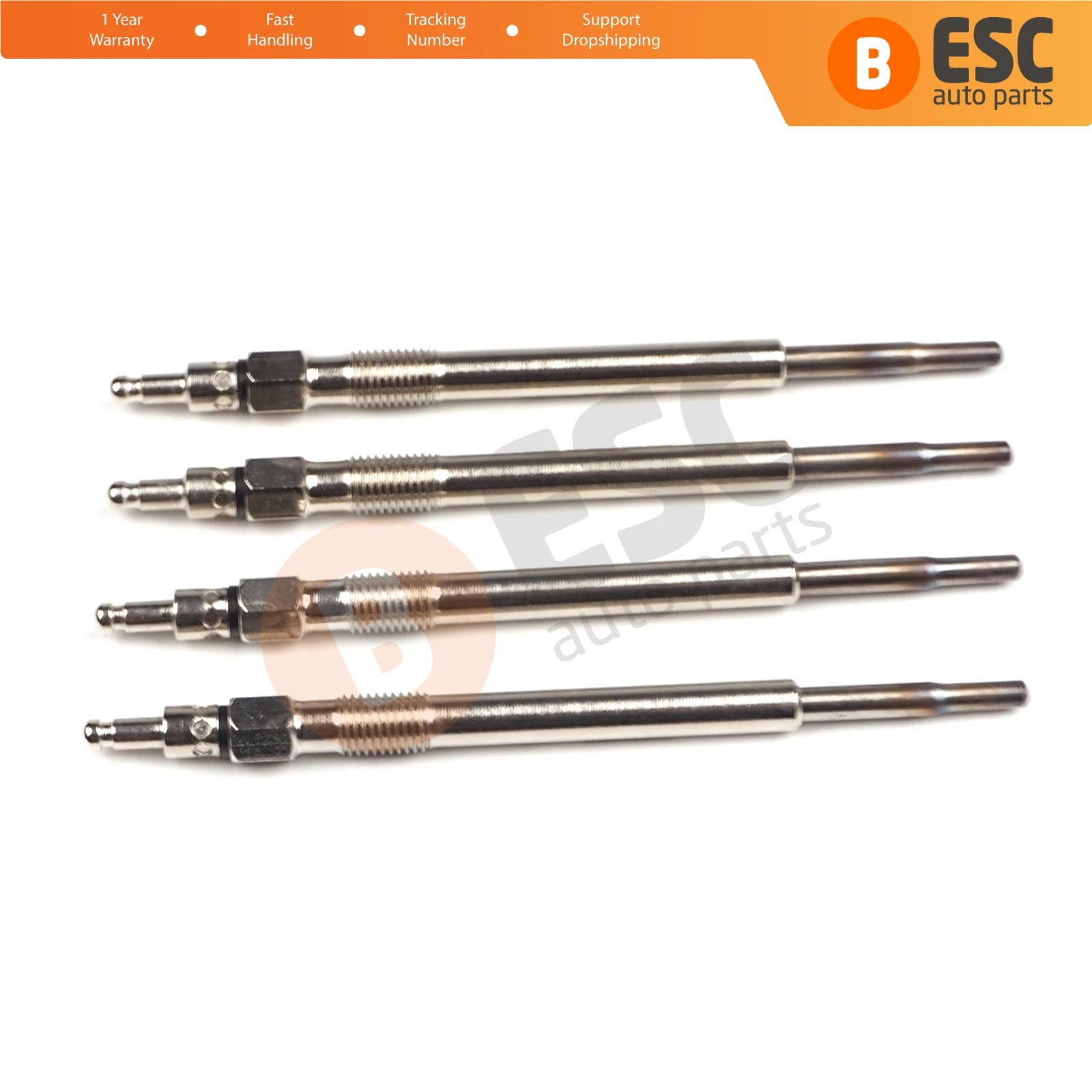 ESC Auto Parts EGP5-1 4 Pcs Heater Glow Plugs  N10579805, MN980406, GX3117, 0106671802 for VW Audi Seat Skoda Mitsubishi