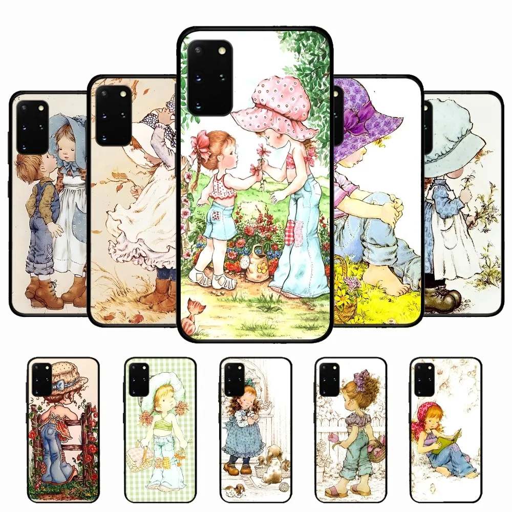 Sarah Kay Girls Cute Phone Case For Samsung S 9 10 20 21 22 23 30 23 24 Plus Lite Ultra FE S10lite Fundas