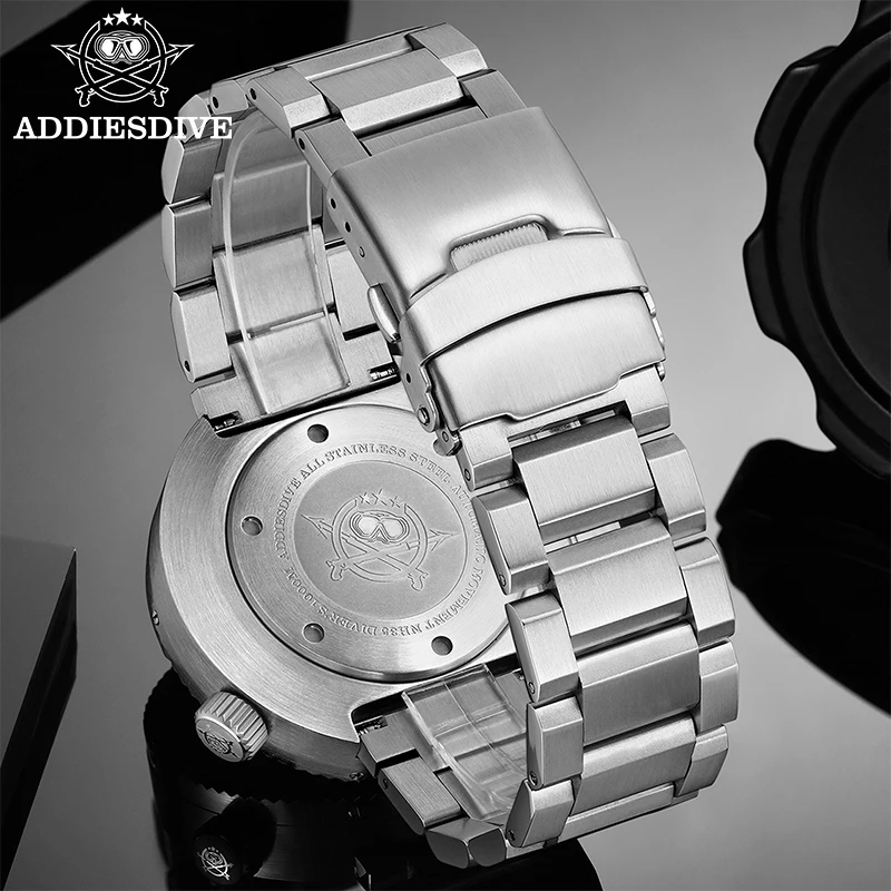 ساعة غواص رجالية فاخرة من Addiesdive 1000 متر كريستال الياقوت BGW9 سوبر مضيئة 8215 حركة أوتوماتيكية ساعات الزوجين الميكانيكية