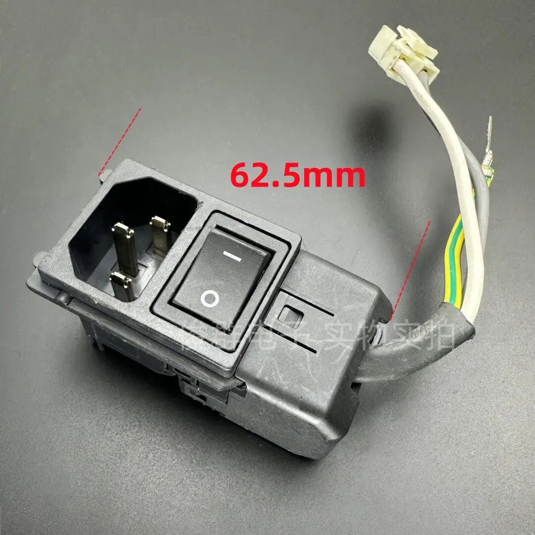 5pcs/ HSC0613 thick machine power switch current input switch input power supply socket 6A250V power switch
