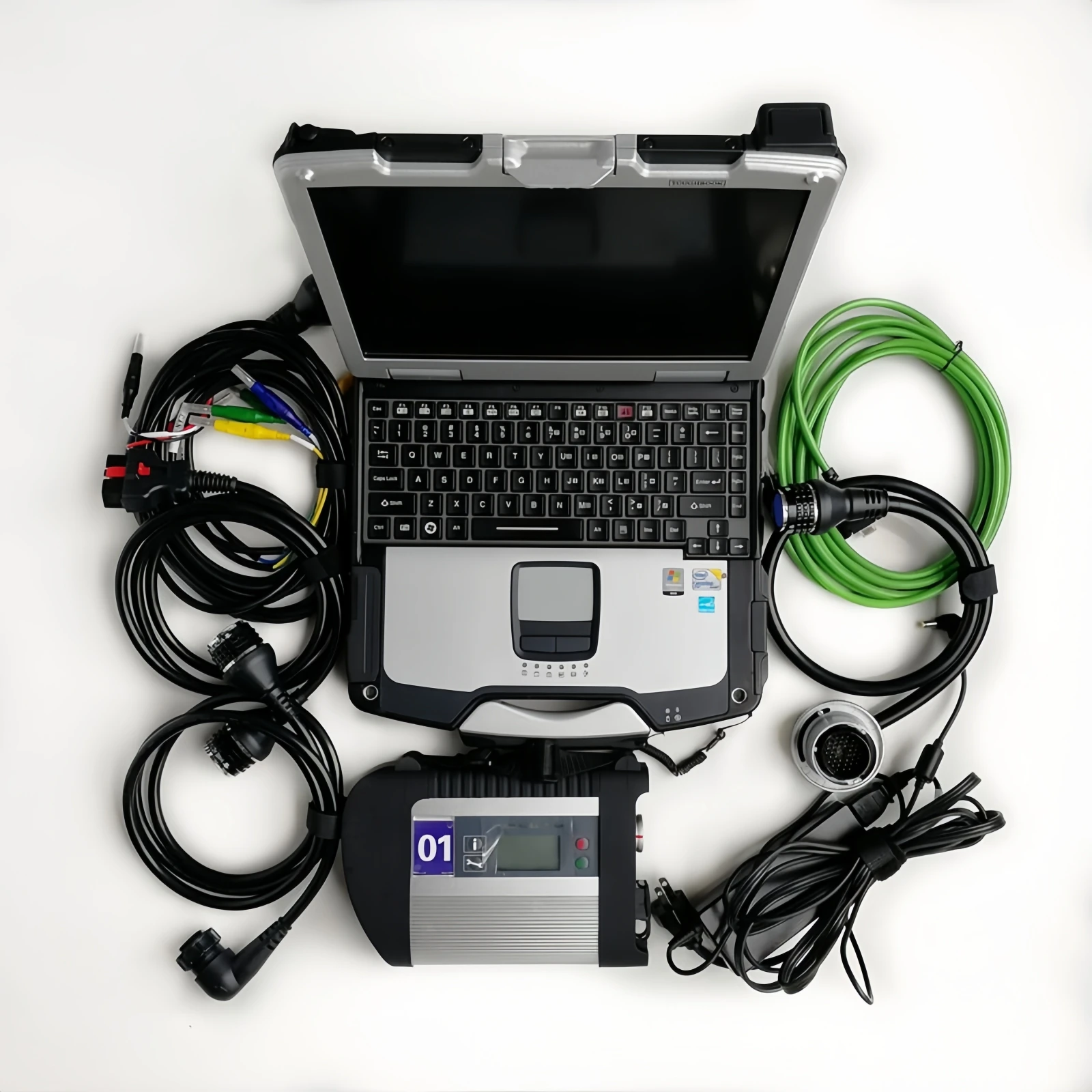 

12.2025 Software Mb Star C4 SD 4 Diagnose Multiplexer Interface OBD2 Cables DOIP For Mercedes Cars 512GB SSD Laptop CF31 8G I5