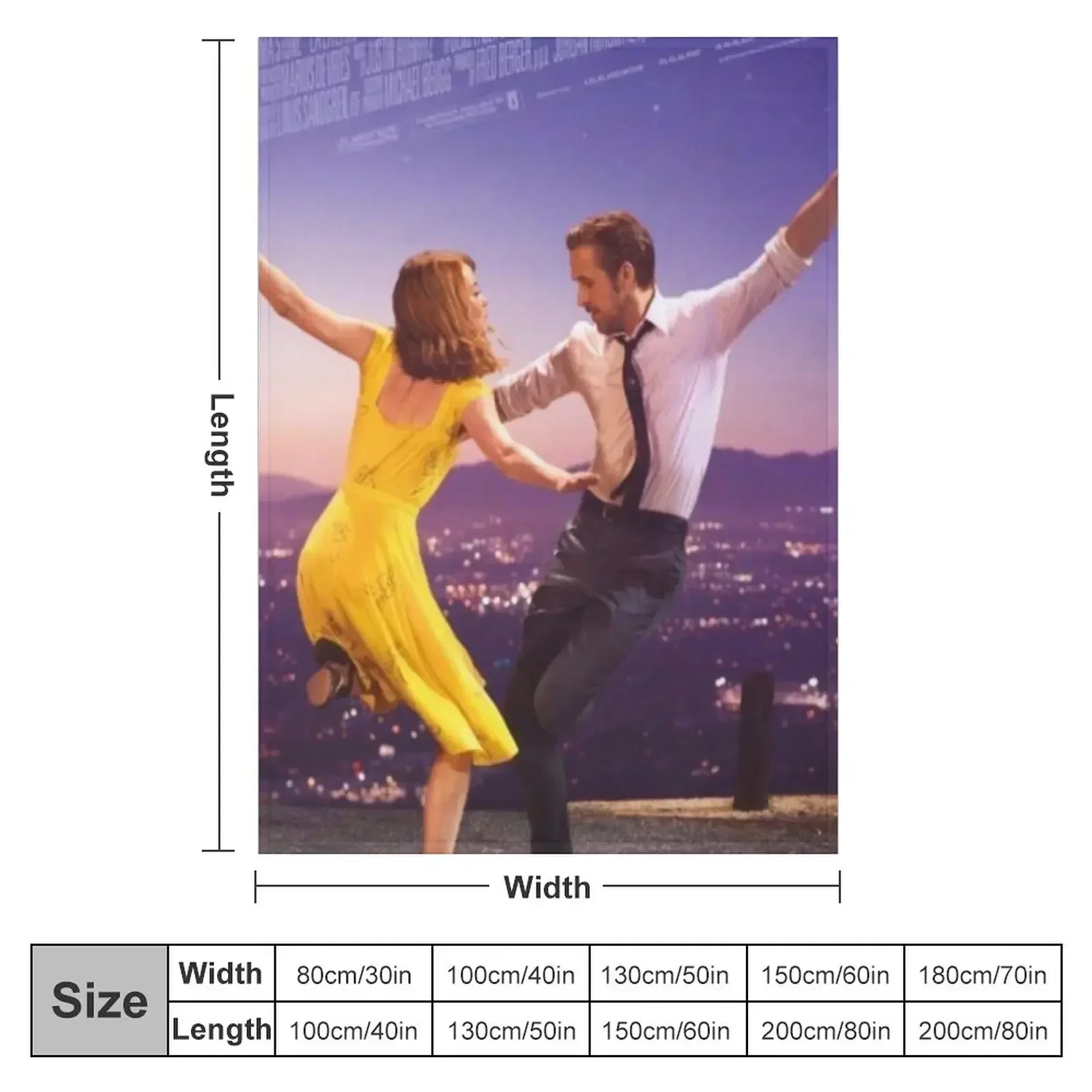 La La Land (2016) Throw Blanket Weighted Stuffeds decorative Heavy Quilt Luxury Designer Blankets