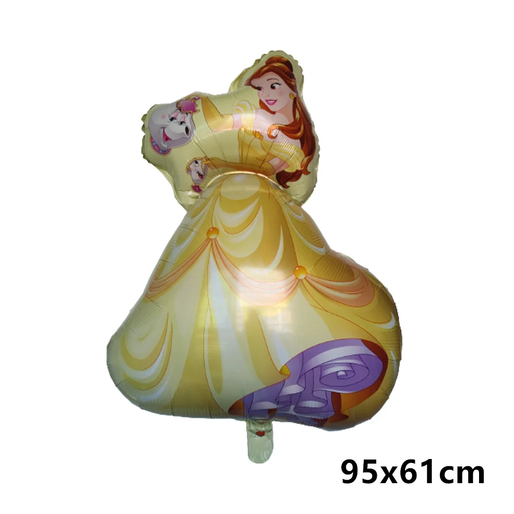 Great Cinderella Snow White Bell Elsa Princess Foil Balloons Baby Shower Girl Birthday Party Decorations Kids Helium Balls Toys